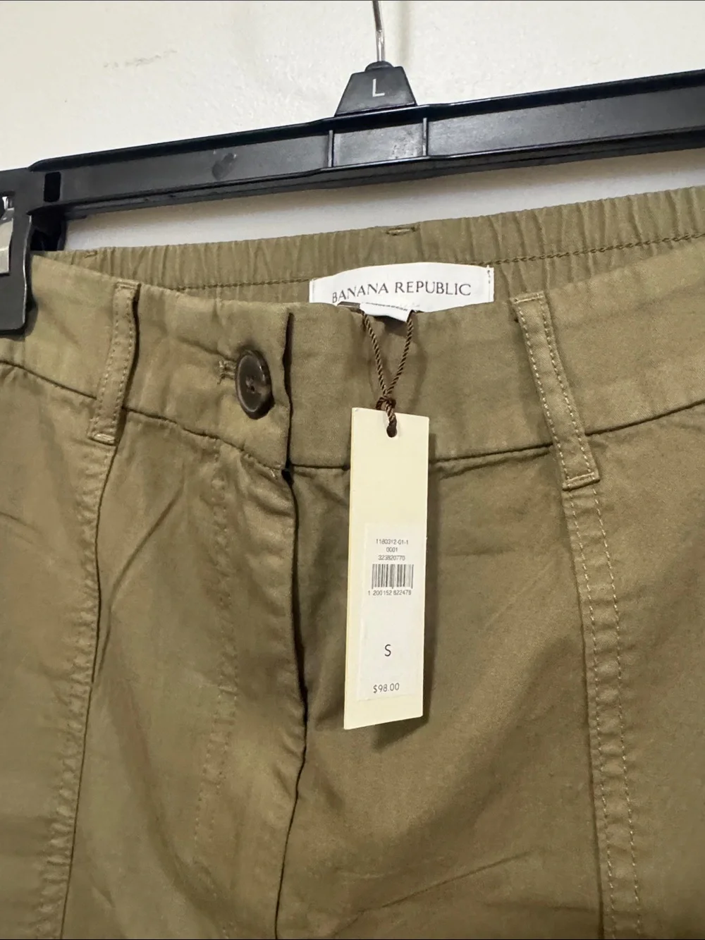 Banana Republic Olive Wide-Leg Cargo Culotte Pants